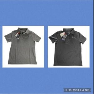 2x Set NWT Under Armour Performance Polo Shirt YMD